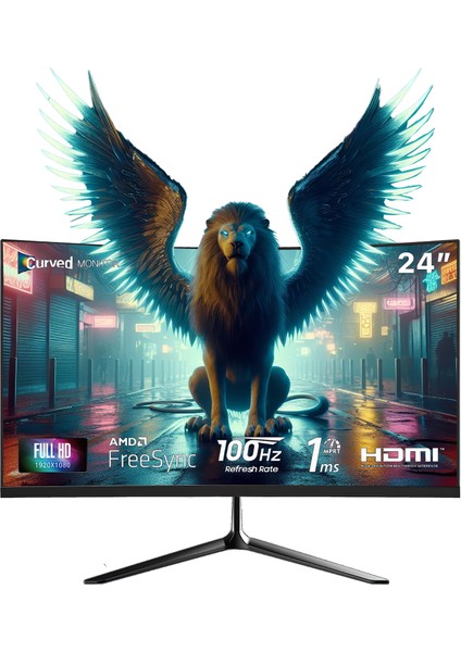 E-Vix Leda I5-10400F 16GB 256GB M.2 Nvme Rx 580 8gb 24" Oyuncu Masaüstü Bilgisayarı