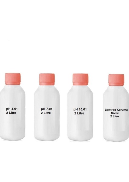 Ph 4.01 - 7.01 - 10.01 - Elektrod Koruma Sıvısı / Kalibrasyon Sıvıları 2 Litre