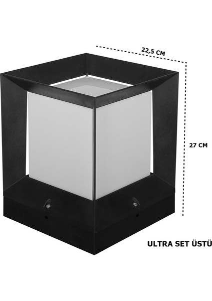 Ucuz Geldi Ultra Set Üstü Bahçe Lambası Zita Dış Mekan Bahçe Aydınlatma Armatürü IP54 E27 Duy