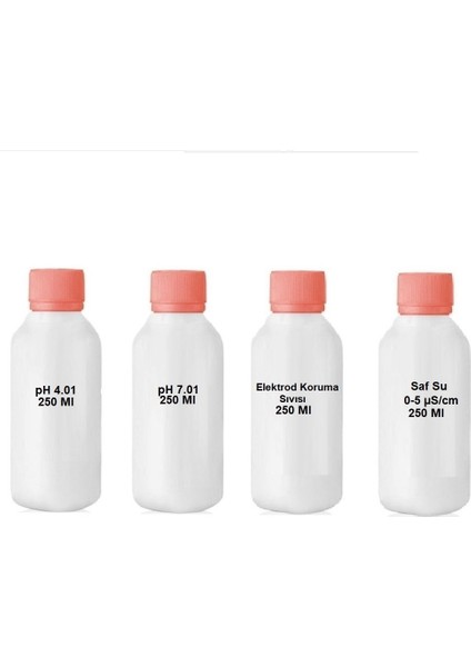Ph 4.01 - 7.01 - Elektrod Koruma Sıvısı - Saf Su (Distile Su) 250 ml