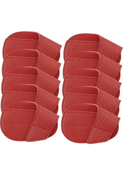 10 Golf Başlıkları Pu Golf Kapakları Kırmızı (Yurt Dışından) indirimleri