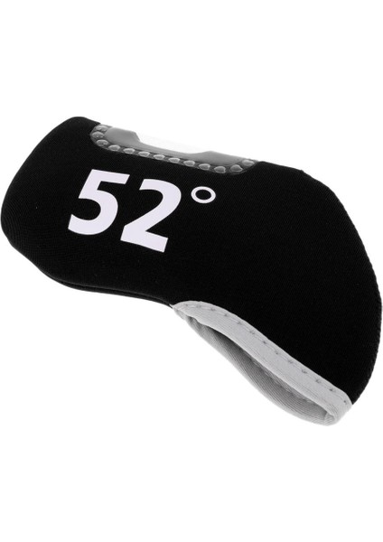 Golf Başlığı Kapakları Golf Kulübü Atıcı Başlığı Koruması Şeffaf Pencereli 52 Derece (Yurt Dışından)