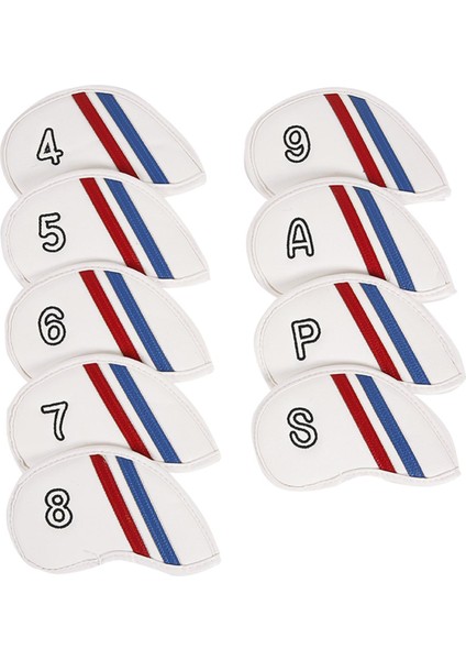 9x Golf Kulübü Golf Başlıkları Kapakları Pu Golf Baş Kapakları (Yurt Dışından)
