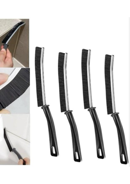 4 Adet Aralık Temizleme Fırçası, Çok Amaçlı Fırça - Derz Arası Banyo Mutfak Lavabo
