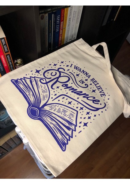 Baskılı Bez Çanta, Kitap Severler Için Tote Bag, Arkadaşa Hediye, Retro Bez Çanta