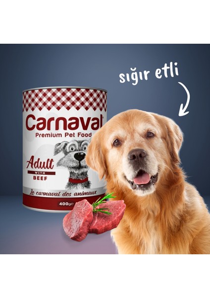 Ekonomik 48 Adet Yetişkin Köpek Konservesi - Biftekli 400 gr fiyatları