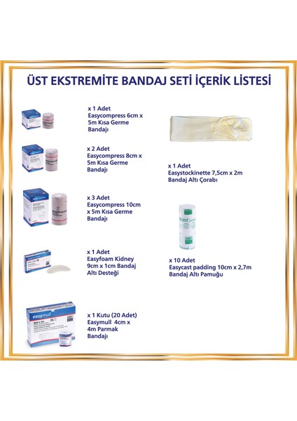 Lenfödem Kompresyon Bandaj Seti