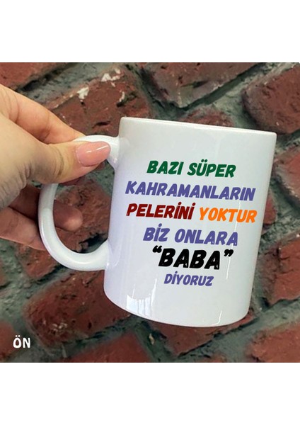 Babalar Günü Özel Biz Onlara Baba Diyoruz Kişiye Özel Resimli ve Isimli Baskılı Kupa Bardaklar