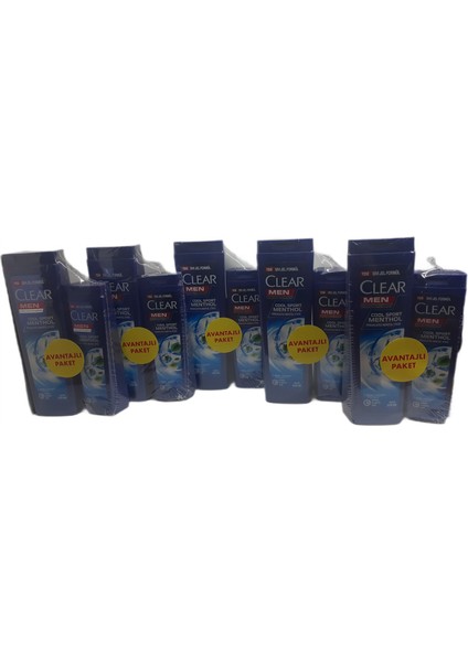 Men Kepeğe Karşı Etkili Şampuan Cool Sport Menthol Ferahlatıcı Mentol Etkisi 350 Ml + 185 Ml X 5 Adet