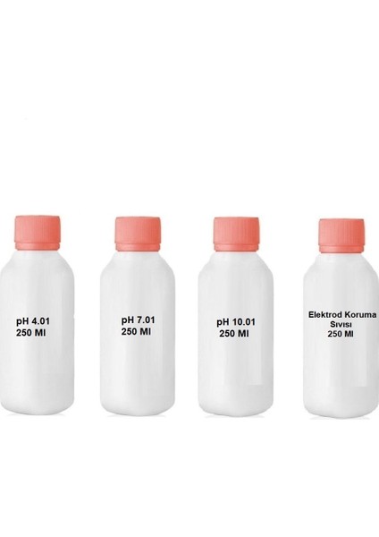 Ph 4.01 - 7.01 - 10.01 - Elektrod Koruma Sıvısı / Kalibrasyon Sıvıları 250 ml