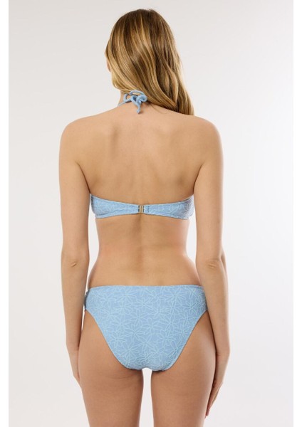 4604 Mavi Straplez Bikini Takımı