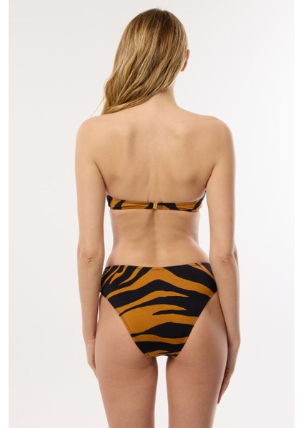4600 Kahve Desenli Straplez Bikini Takımı fiyatları