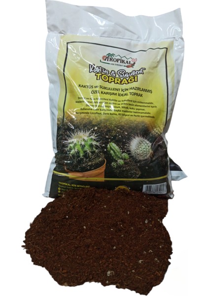 Tropikal Kaktüs Sukulent Toprağı modelleri
