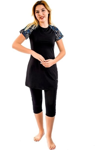 0449 Siyah Kısa Kol Havuz Mayosu fırsatları