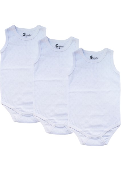 Kız Erkek Çocuk Alttan Çıtçıtlı Body Özel Gereksinimli Çocuklar Zıbın (3 Adet) Büyük Çocuk Badi