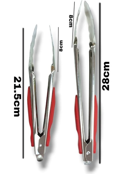 Cep Home Cephome 2'li 28-21.5cm Paslanmaz Çelik Maşa Seti