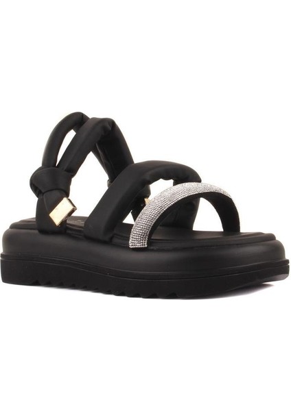 24Y374 Kadın Sandalet Siyah 36-40
