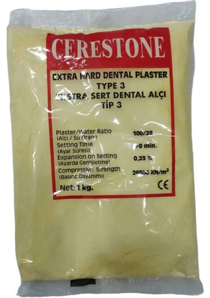 Sert Alçı Kalıp Sarı 1 kg