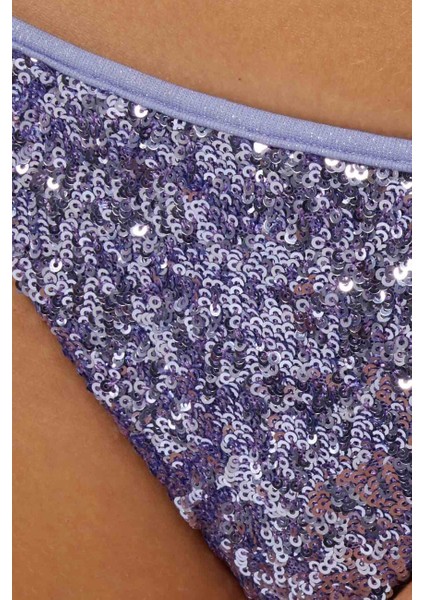 4607 Lila Pul Payetli Bikini Takımı fırsatları