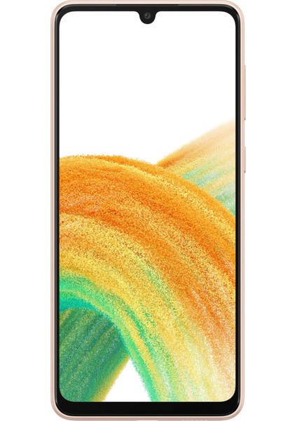 Samsung A33 A336E Çıtalı Servis Telefon Ekranı Turuncu