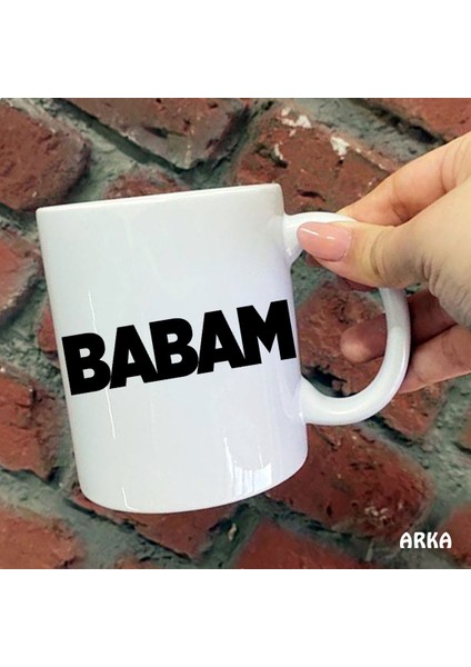 Babalar Günü Özel Canım Babam Kişiye Özel Resimli ve Isimli Baskılı Kupa Bardaklar