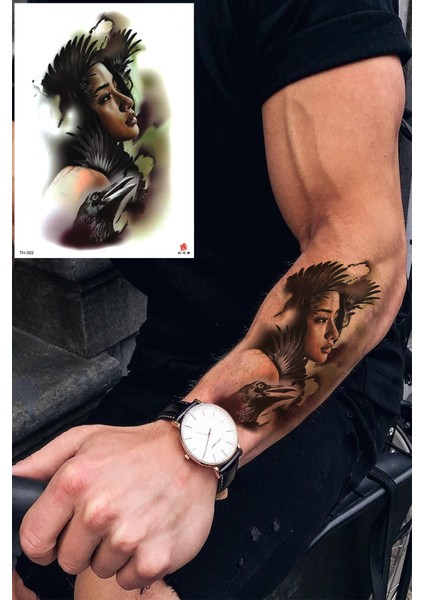 Farewell Büyük Boy Geçici Dövme Unisex Tattoo