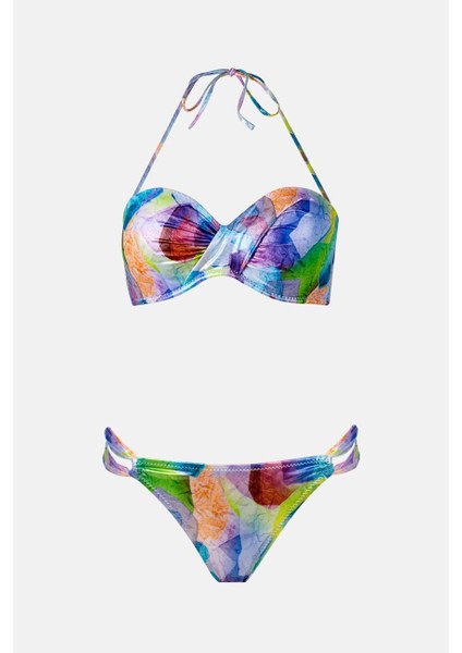 4610 Parlak Mavi Straplez Bikini Takımı modelleri