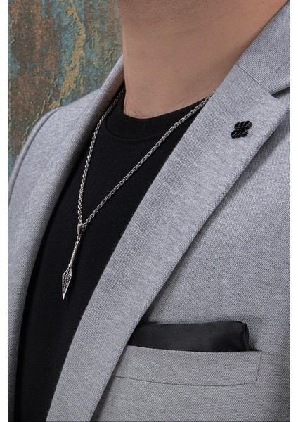 Erkek Slim Fit Mono Yaka Yarım Astar Açık Gri Takım Elbise modelleri