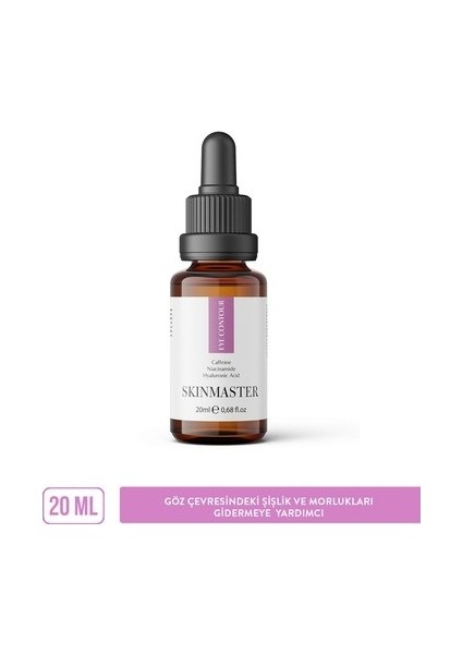 Göz Çevresi Serumu Şişlik ve Morluk Giderici 20 ml Caffeine ve Hyalüronik Asit İçerir