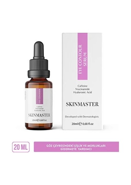 Göz Çevresi Serumu Şişlik ve Morluk Giderici 20 ml Caffeine ve Hyalüronik Asit İçerir fiyatları