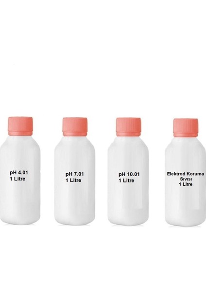 Ph 4.01 - 7.01 - 10.01 - Elektrod Koruma Sıvısı / Kalibrasyon Sıvıları 1 Litre