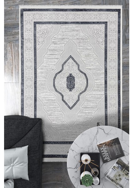 Çırağan Koleksiyonu Dokuma Mikrofiber Modern Klasik Salon Halısı Mutfak Halısı Çocuk Halısı Yolluk E115
