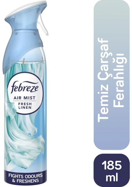 Hava Ferahlatıcı Sprey Oda Kokusu Temiz Çarşaf Ferahlığı 185 ml