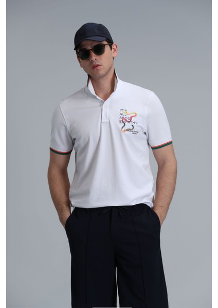 Erkek Kıng Smart Polo T-Shirt 111040173 Beyaz