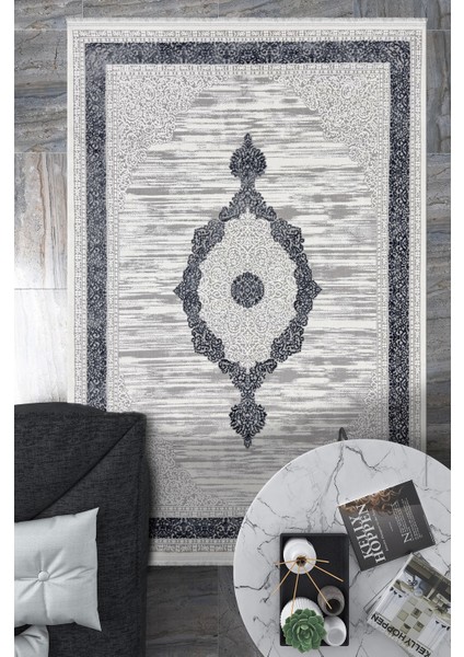 Çırağan Koleksiyonu Dokuma Mikrofiber Modern Klasik Salon Halısı Mutfak Halısı Çocuk Halısı Yolluk E114