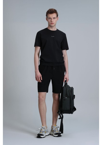 Erkek Antony Modern Grafik T-Shirt 111020204 Siyah fiyatları