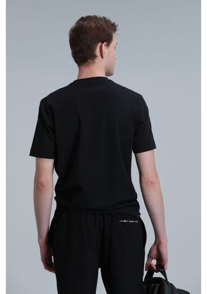 Erkek Antony Modern Grafik T-Shirt 111020204 Siyah fırsatları