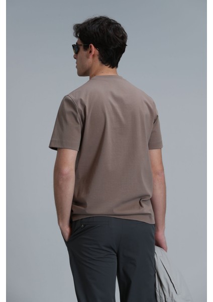 Erkek Antony Modern Grafik T-Shirt 111020204 Camel fırsatları