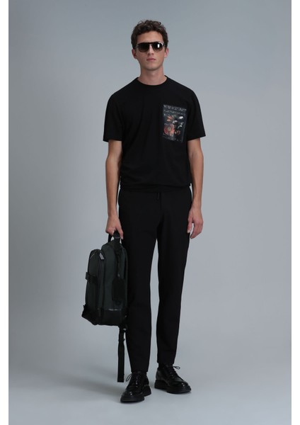 Erkek Exotıc Modern Grafik T-Shirt 111020202 Siyah fiyatları