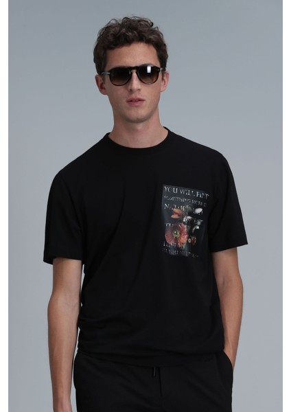 Erkek Exotıc Modern Grafik T-Shirt 111020202 Siyah modelleri