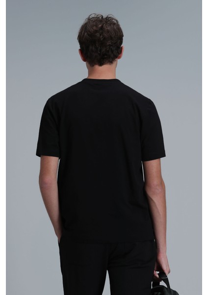 Erkek Exotıc Modern Grafik T-Shirt 111020202 Siyah fırsatları