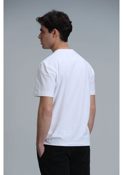 Erkek Exotıc Modern Grafik T-Shirt 111020202 Beyaz fırsatları