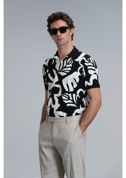 Erkek Lındon Smart Polo T-Shirt 111040169 Siyah