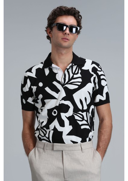 Erkek Lındon Smart Polo T-Shirt 111040169 Siyah