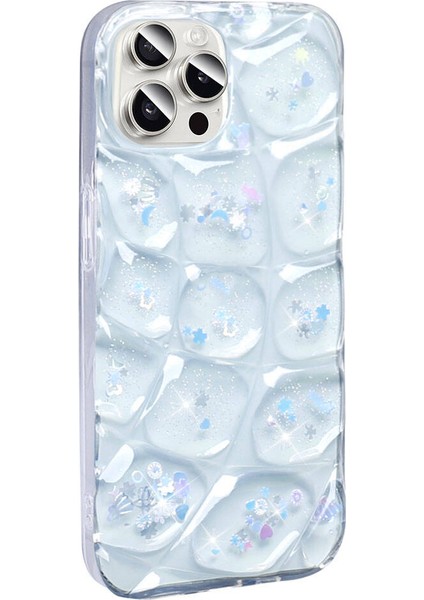iPhone 15 Pro Kılıf Simli 3D Desenli Hacar Kılıf