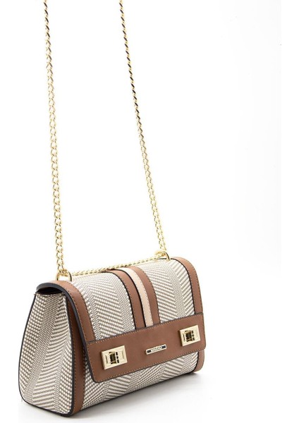 Silver Polo Bej - Taba SP1139 Kadın Çapraz Çanta modelleri