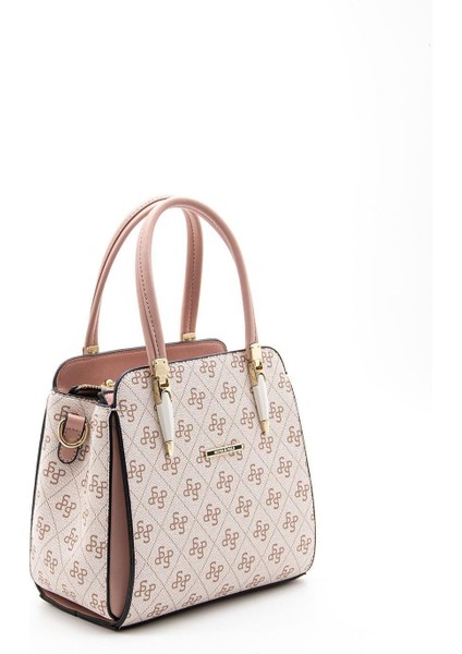 Silver Polo Pembe - Somon SP1136 Kadın El Çantası