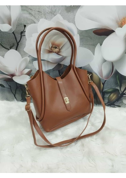 Makyaj Çantalı Yavrulu Model Kadın Kol Çantası