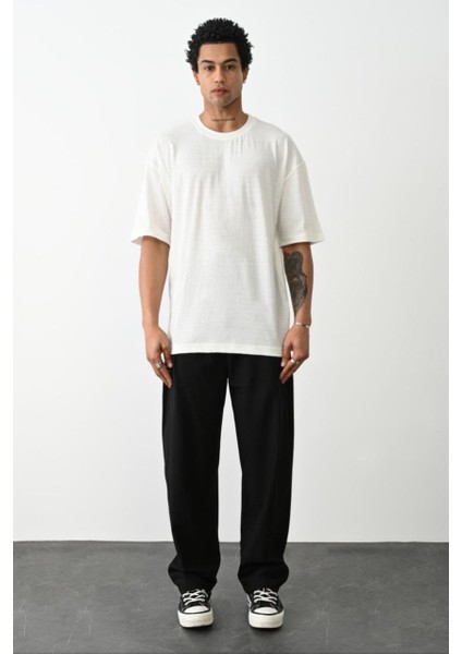 Pamuk Basic Avrupa Kalıp/oversize Fit Kesim Bisiklet Yaka Kısa Kollu T-Shirt modelleri