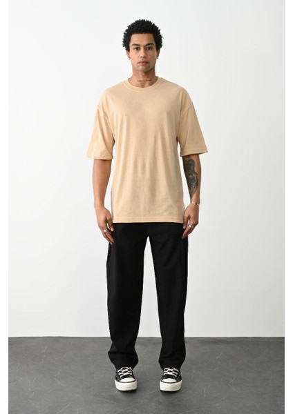 Pamuk Basic Avrupa Kalıp/oversize Fit Kesim Bisiklet Yaka Kısa Kollu T-Shirt fiyatları